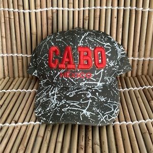 CABO Mexico hat by Genesis paint splatter design One Size